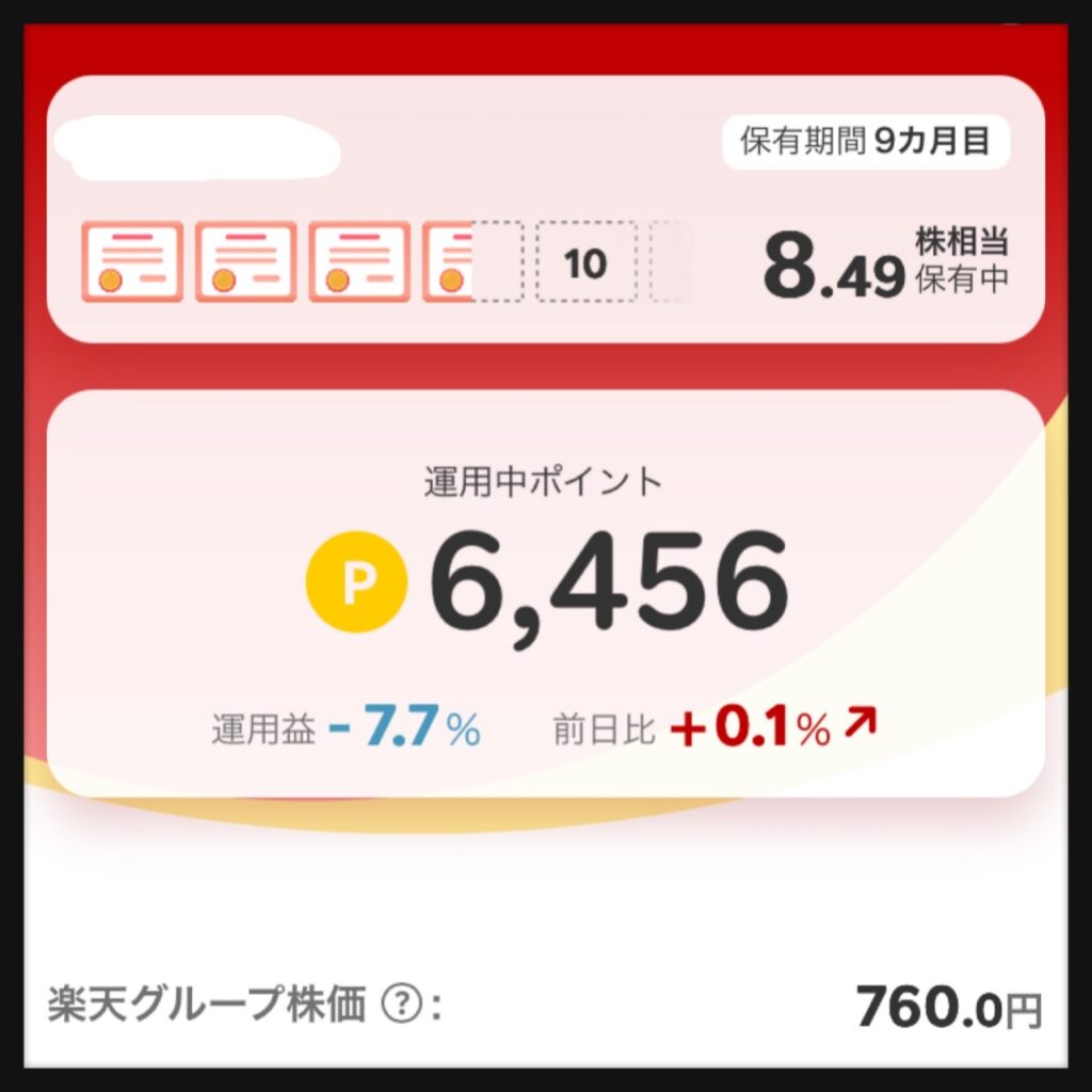 ポイント楽天株